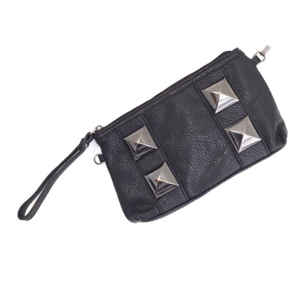 Kate Landry studded black wristlet read comm